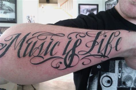 All i need is my smartphone and reliable earbuds. CARLO$: ''MUSIC IS LIFE'' i did this tattoo on my buddy ...