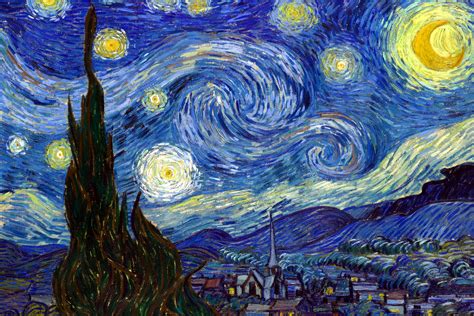 The starry night was made with oil paint. Starry Night by Van Gogh, Peaceful Wooden Puzzles | Puzzle ...