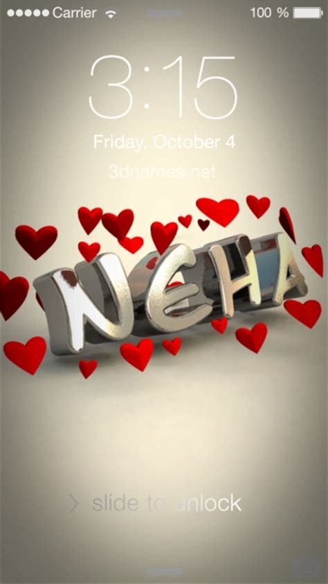 Download, share or upload your own one! Download 3D Name Wallpaper Neha Gallery