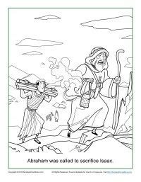 Abraham offers isaac (coloring page) coloring pages are a great way to end a sunday school lesson. Abraham offers Isaac | Bible coloring pages, Sunday school ...