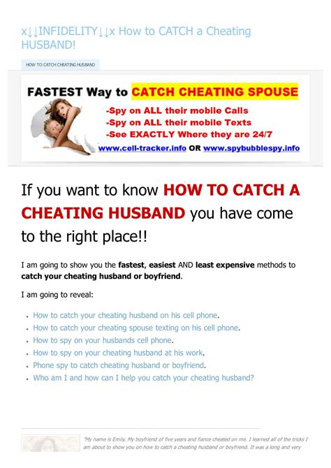 But it doesn't have to be this way. How to catch cheating husband by Apple Unlocker1 - Issuu