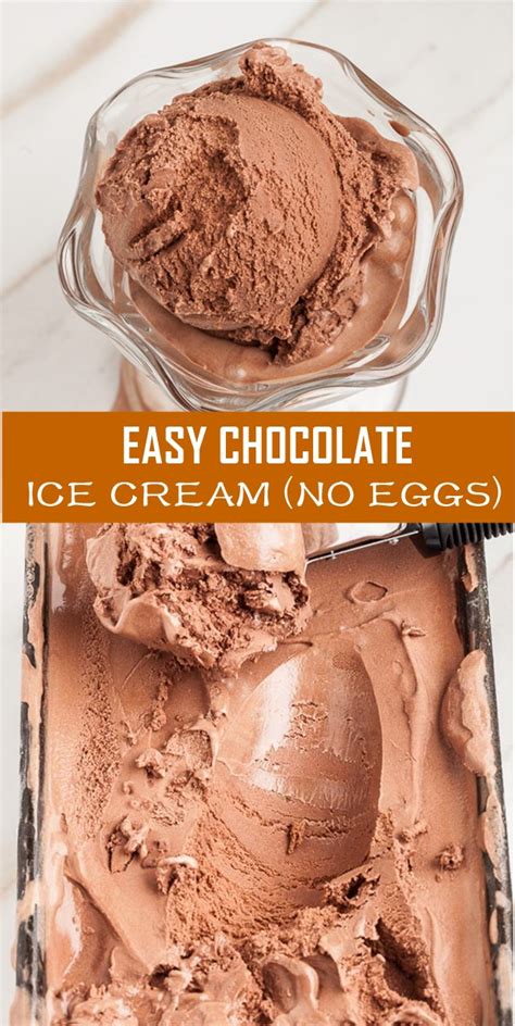 Freeze according to manufacturer's directions. EASY CHOCOLATE ICE CREAM (NO EGGS) #Icecreamrecipes #homemadeicecream | Easy homemade ice cream ...