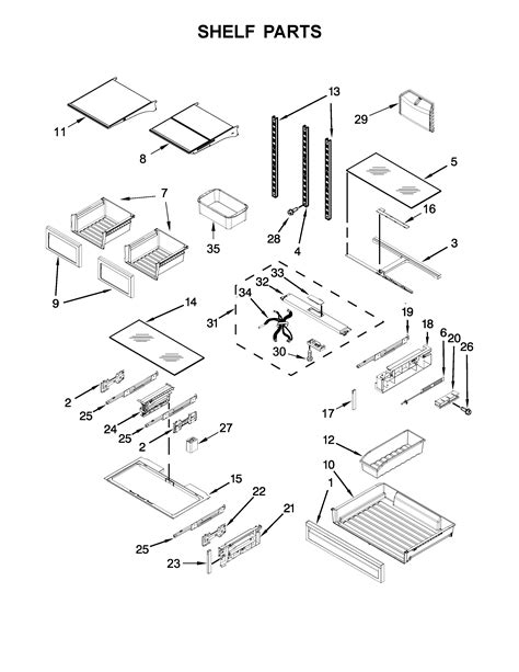 Kitchenaid krff507ess refrigerator user manual. KitchenAid KRFF507ESS01 bottom-mount refrigerator parts ...