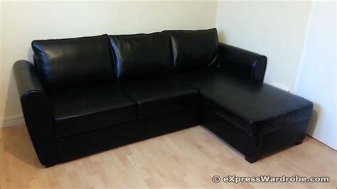 Order online today for fast home delivery. Argos Siena Corner Leather Effect Sofa-Bed with Storage ...