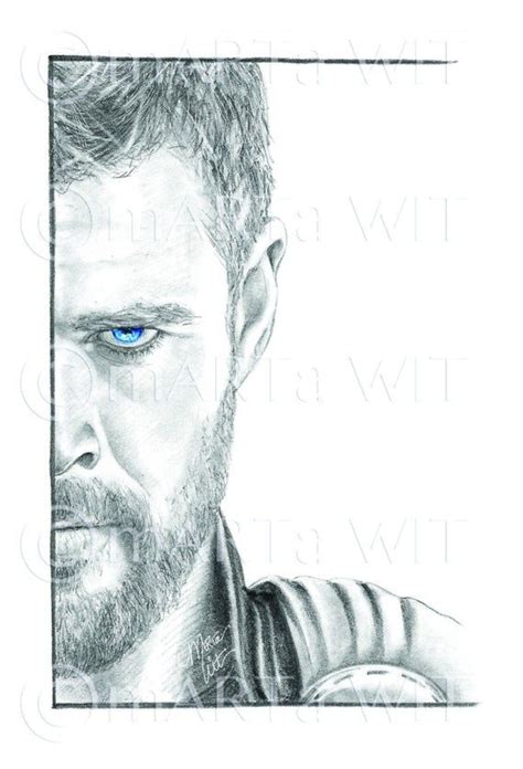 Disneyland unveiled a chadwick boseman mural in its downtown disney shopping district. MARVEL15 - Fan Art Print - Thor (Infinity War) | Marvel ...
