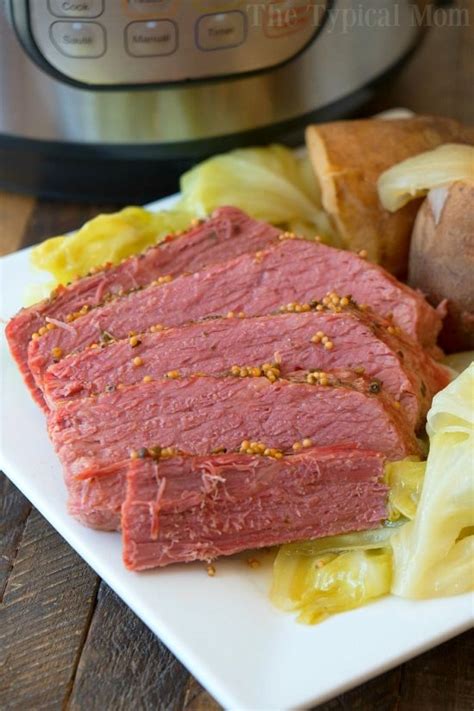 Place corned beef brisket and 1 cup water in the instant pot. Corned Beef And Cabbage In Instant Pot Slow Cooker ...