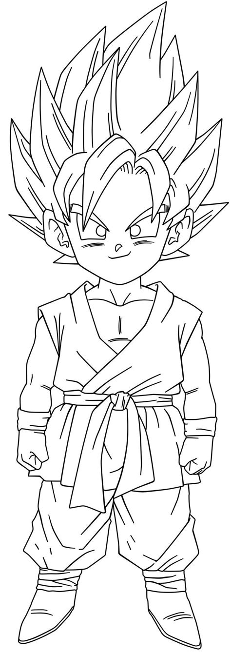 Dragon ball z, a famous series about the son of the equally famous goku! Goku Coloring Pages Coloring Pages Coloring Dragon Ball Gt Pages With Goku Veles Me | Kid goku ...