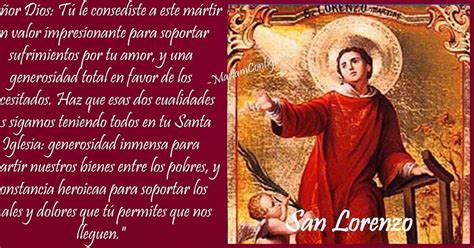 San lorenzo, io lo so perché tanto di stelle per l'aria tranquilla arde e cade, perché sì gran pianto nel concavo cielo sfavilla. SANTO DE HOY 10 DE AGOSTO | San lorenzo martir, 10 de, Santos