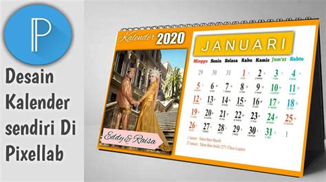 Permintaan desain dan cetak kalender 2021 bisa dari perorangan, pemerintahan, organisasi dan nah kali ini saya akan berbagi desain kalender duduk atau kalender meja 2021 dengan model 1. Cara Desain Kalender Sendiri di Android-Pixellab-Kalender Pernikahan - YouTube