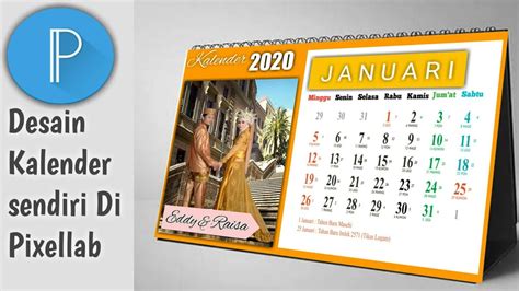 4,340+ templat desain dapat dikustomisasi untuk 'kalender 2020'. Cara Desain Kalender Sendiri di Android-Pixellab-Kalender Pernikahan - YouTube