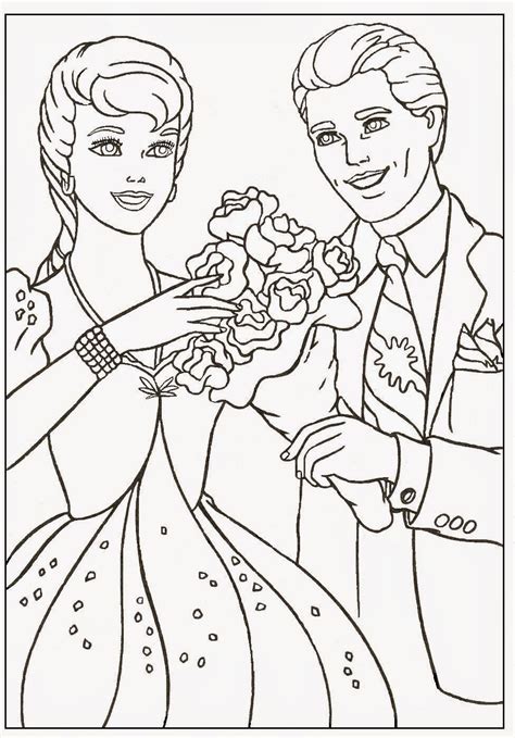 Download or print the image below. Coloring Pages Wedding Princess