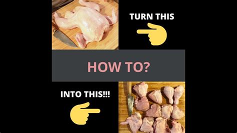 I suggest you not to remove the skin from the chicken pieces even if you don't like eating that part. How to Cut Up and Portion a Whole Chicken! Easy!!! - YouTube