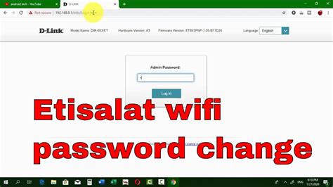 You must keep your password protected and change it to protect your network and your data. How to change wifi password - etisalat wifi password ...