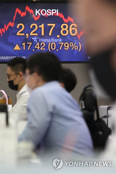 이날 영국 정부가 아스트라제네카의 코로나 바이러스(코로나19) 백신에 대해 긴급 사용. 코스피 상승 장 종료 | 연합뉴스