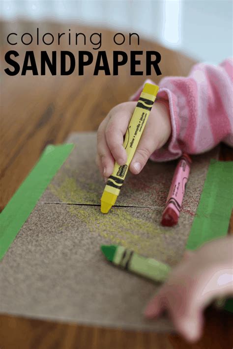 Also includes holidays, seasons, and themed sensory activities! Coloring on Sandpaper Activity for Toddlers - I Can Teach ...