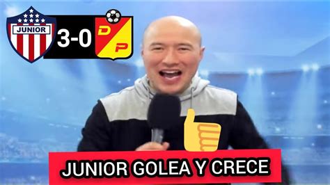 The match is a part of the primera a, apertura. JUNIOR 3 VS PEREIRA 0: JUNIOR GOLEA Y CRECE... - YouTube