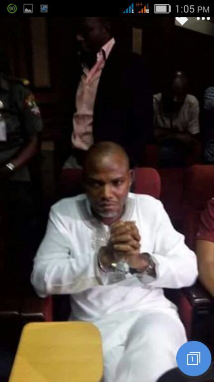 The leader of the proscribed indigenous people of biafra, (ipob), mazi nnamdi kanu has made fresh allegations on the whereabouts of muhammadu buhari, president of nigeria. Nnamdi Kanu In Court Today. Pictures. - Politics - Nigeria