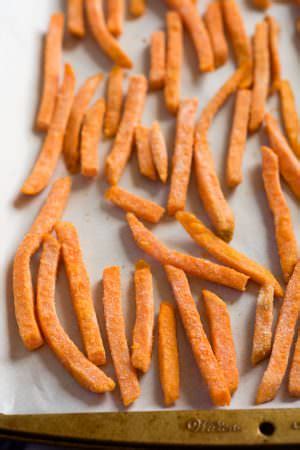 The name really does say it all. Cinnamon Sugar Sweet Potato Fries with Toasted Marshmallow ...