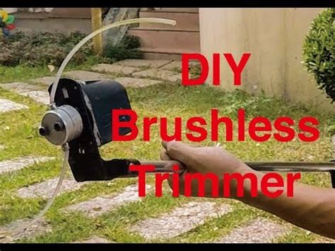 I would try to make the trim wheel myself. DIY Brushless String Trimmer with Battery Driven - using arduino mini - YouTube