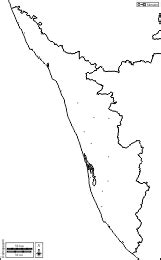 Kerala population map 2001 showing districts with different. Kerala: Free maps, free blank maps, free outline maps, free base maps