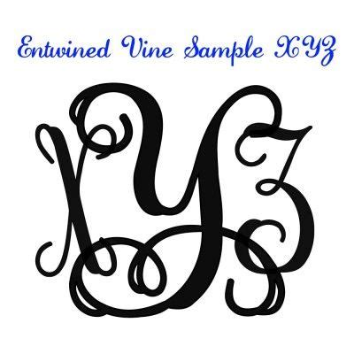 Learn the alphabet with vinemynameiskawena. Sample Entwined Vine Monogram | Vine monogram, Entwined ...