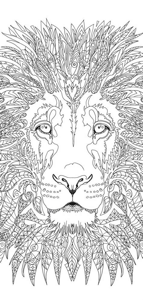 There are the printable zentangle coloring pages that you can color with your favorites color. Lion Coloring pages Printable Adult Coloring book Lion ...