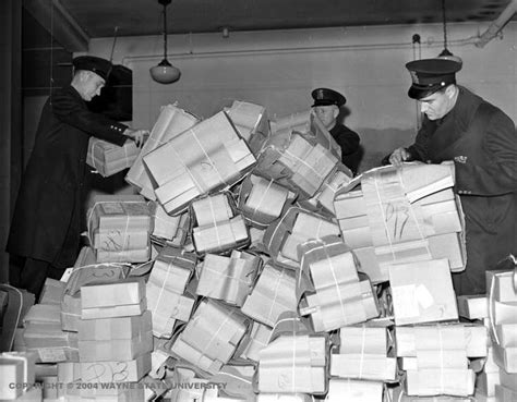 Check spelling or type a new query. Postal workers delivering Christmas gifts, 1940s. (With ...