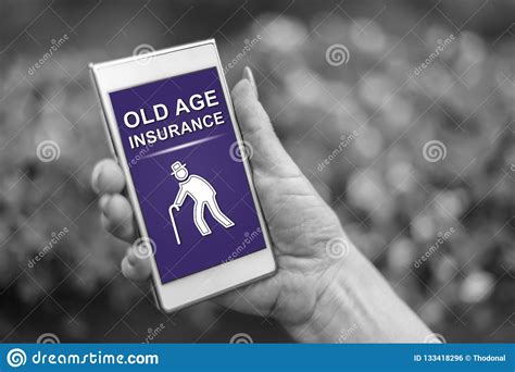 How to sell insurance part time. Old Age Insurance Concept On A Smartphone Stock Photo ...