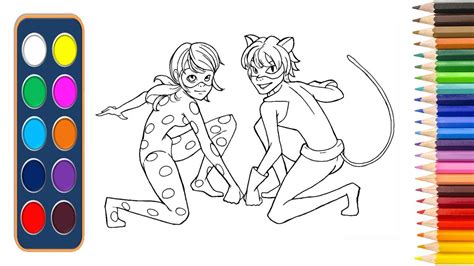 See more ideas about miraculous ladybug, miraculous, chat noir. How to draw Miraculous Ladybug - Coloring Page Drawing and ...