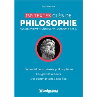 130 textes clés de philosophie - broché - Paul Massane - Achat Livre | fnac