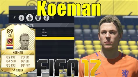 Ronald koeman (born 21 march 1963) is a dutch footballer who plays as a centre back for spanish club fc barcelona. FIFA 17 - Koeman - Virtual Pro Look A Like Tutorial ( with ...