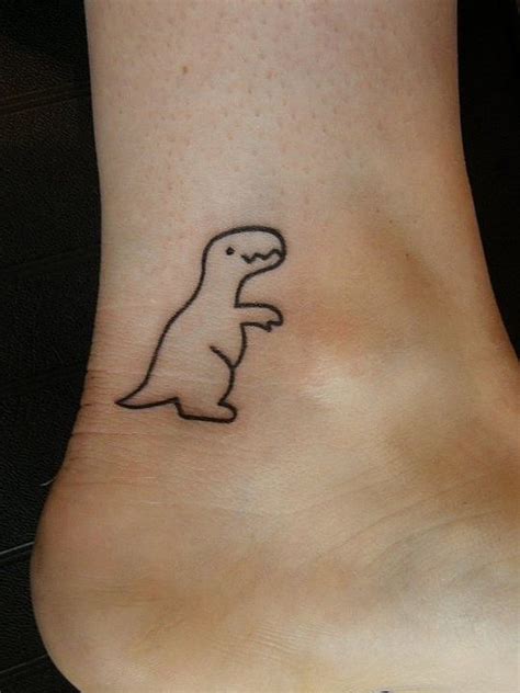 8 minimalist dinosaur line art tattoos, hand drawn small temporary tattoo, fake diy tattoo, animal tattoo, festival indie micro tattoo enjoymygraphics 5 out of 5 stars (2) T-Rex Dinosaur Outline Tattoo on Ankle | Tattoos