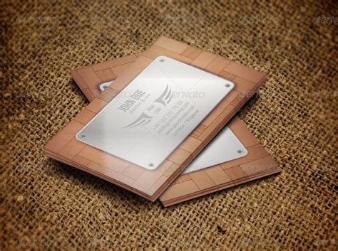 Want some business cards with a different look? 21+ Wooden Business Card Templates - Word, Publisher, PSD ...