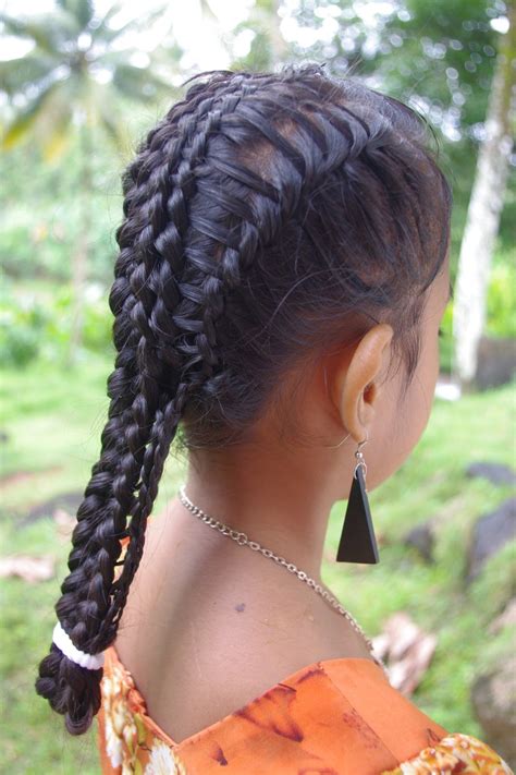 This is definitely the year to be bold and brave! Braids & Hairstyles for Super Long Hair: Micronesian Girl ...