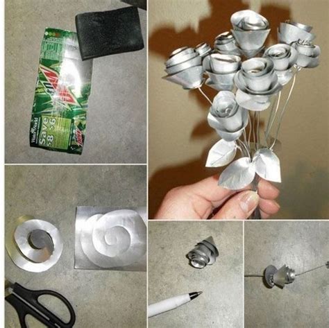 Look in your recycling, on your table, or in your car cupholders for a used, empty soda can. How To Make A Rose Out Of A Soda Can ☺️☺️☺️ | Aluminum can ...