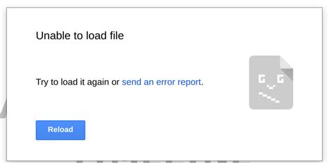 The error code 500 is a general response from the server that something has gone wrong. "UNABLE TO LOAD FILE" google doc error message - Google ...