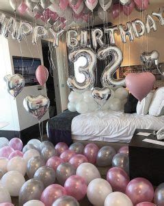 The right decoration for a birthday party is the party balloons. surprise-birthday-bedroom-ideas-with-balloons - HomeMydesign