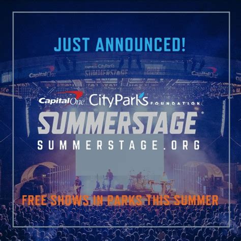 Check spelling or type a new query. Capital One City Parks Foundation SummerStage Announces ...