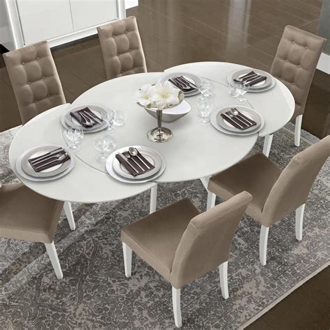 Top view with copy space, flat lay. Top 30 of Solid Wood Circular Dining Tables White