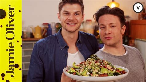 Jamie has a recipe for you that's a fast food favourite with a difference! Jamie Oliver & Jim Chapman Superfood Salad! - The Busy Mom ...