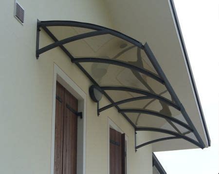 Whats the easiest and cheapest way to do this? Wrought iron awning with polycarbonate panel | Metal ...