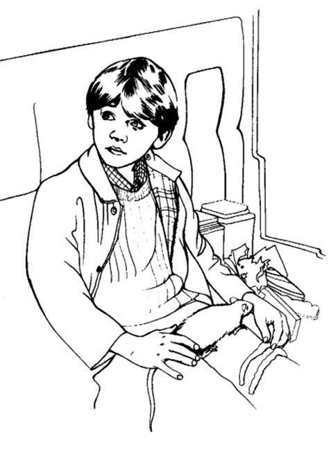 Coloriage harry potter à imprimer. Coloriage Ron Weasley à imprimer