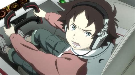 Aoi ogata, anime girls, red, one person, front view, indoors. Eureka Seven -good night, sleep tight, young lovers- (Anime) | AnimeClick.it