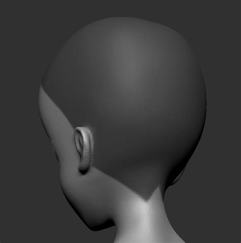 ZBrushでオークちゃんをつくってみよう!6.髪の毛の作成（後頭部 ...