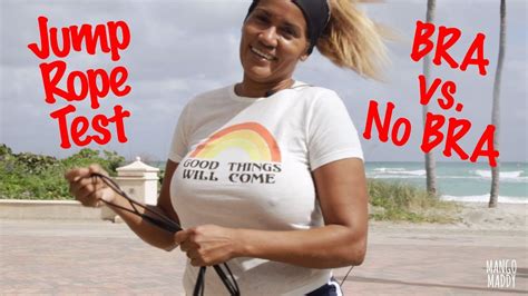I enjoy traveling, vlogging, teasing and having fun. Bra vs No Bra - Jumping Rope Test - YouTube