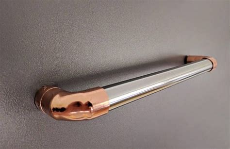 5 durable copper plated kitchen utensils with a rose gold finish, practical and stylish for any home kitchen. Copper And Chrome Kitchen Door Pull Handle Copper Drawer ...