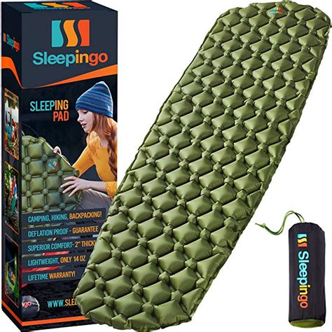Get the best deals on camping air mattresses. Sleepingo Camping Sleeping Pad - Camping Air Mattress Reviews