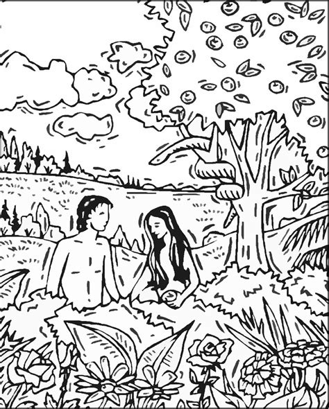 Get hold of these colouring sheets that are full of adam and eve images and offer them to your kid. Pin on ABC | A | Adam and Eve and the Apple