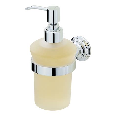 Cornucopia brands frosted glass soap dispenser w/stainless steel pumps. Kingston - Frosted Glass Liquid Soap Dispenser in Chrome ...