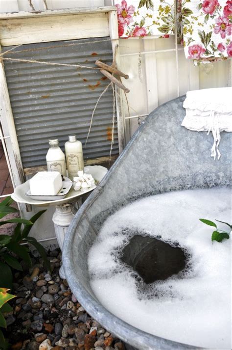 Galvanization or galvanizing (also spelled galvanisation or galvanising) is the process of applying a protective zinc coating to steel or iron, to prevent rusting. anything galvanized | Vintage bathtub, Outdoor bathtub ...